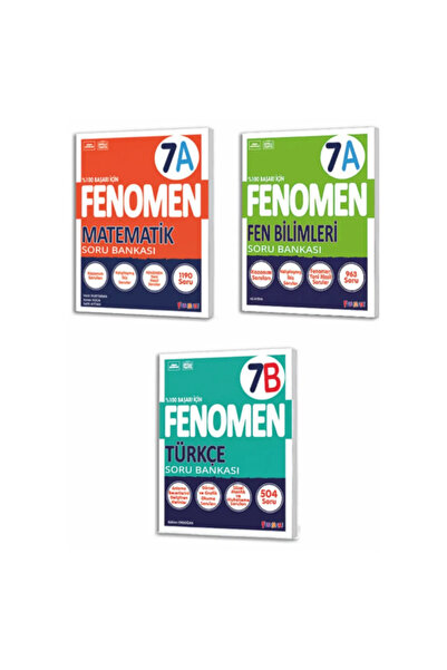 Yanıt Yayınları 7. Sınıf Fenomen Matematik(A -FEN BİLİMLERİ(A) -türkçe Soru B...