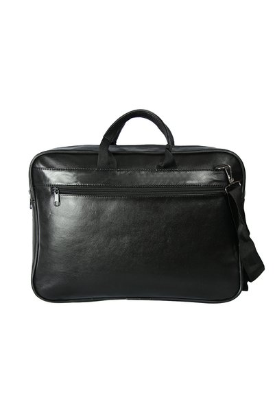 Bay Pablo C165 Black Genuine Leather Laptop Briefcase