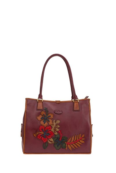 GÖN Hand Made Mor-Çok Renkli Kadın Omuz Çantası Hawai