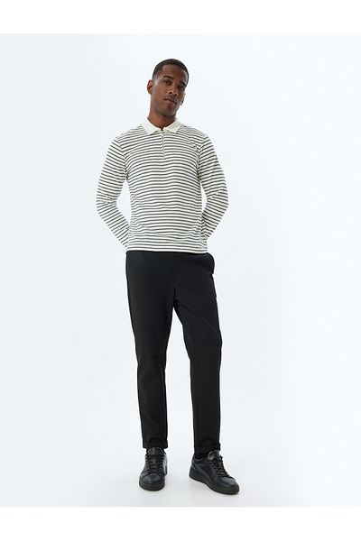 Koton Pullover aus Baumwollmischung mit Reißverschlusskragen