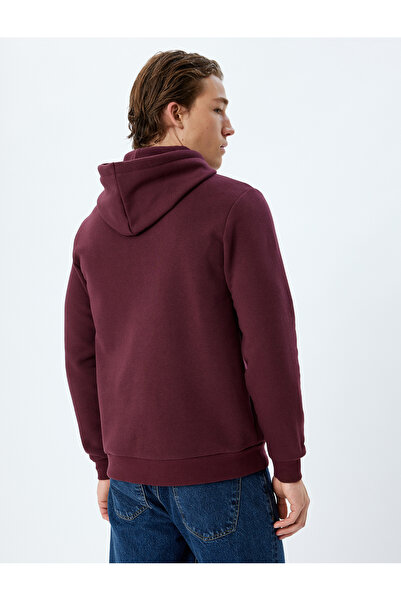 Koton Φούτερ με κουκούλα από βαμβακερό ύψος