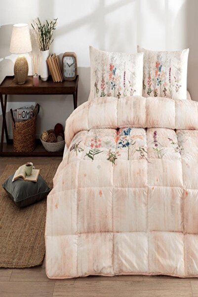 Özdilek Özdilek Uyku Seti Nev Çift Kişilik Somon Floraıson