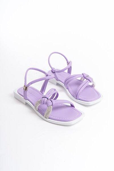 ARTI ARTI AYAKKABI MİA026-1501 Sandale de damă de zi cu zi de vacanță violet