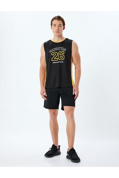 Koton Tricou sport fără mâneci cu decolteu - cu imprimeu cu slogan și țevi