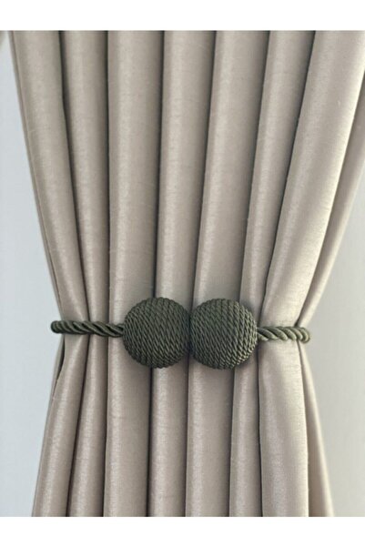 Cortibo Mıknatıslı Kordon Sarım Tül Ve Fon Perde Toplama Tokası - Yeşil