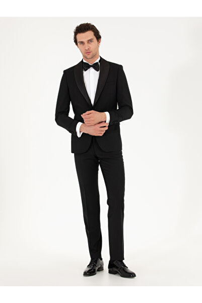 Cacharel Siyah Slim Fit Smokin Damatlık 50269391-VR046