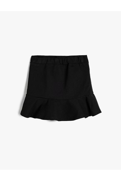 Koton Viscose Fabric Mini Skirt - Skinny Fit and Flounce