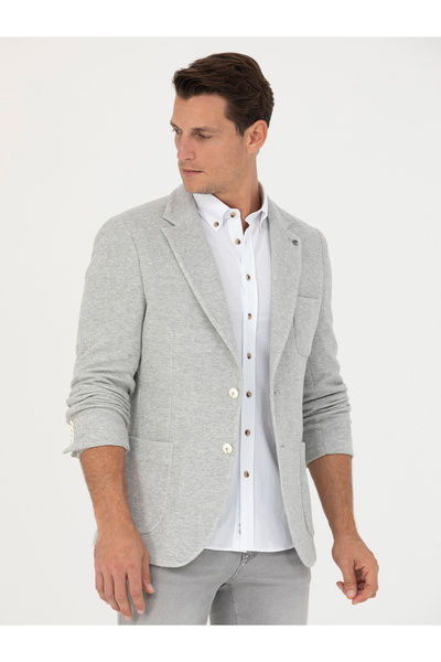Cacharel Gri Slim Fit Spor Ceket 50264750-VR024