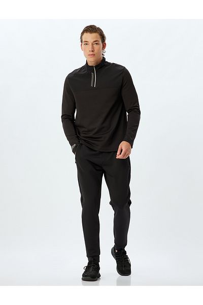 Koton Αθλητική φούτερ Jogger Waist Lace Up Τσέπη με φερμουάρ Λεπτομερές ύφασμα κατάδυσης