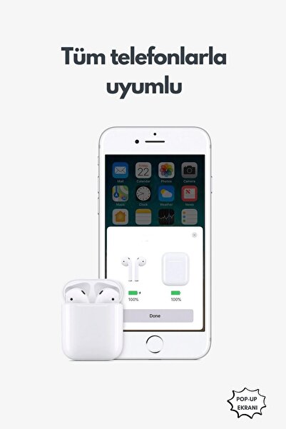 Barbanti Mobile Tüm Telefonlarla Uyumlu 2.Nesil Bluetooth Kablosuz Kulaklık Beyaz Pro
