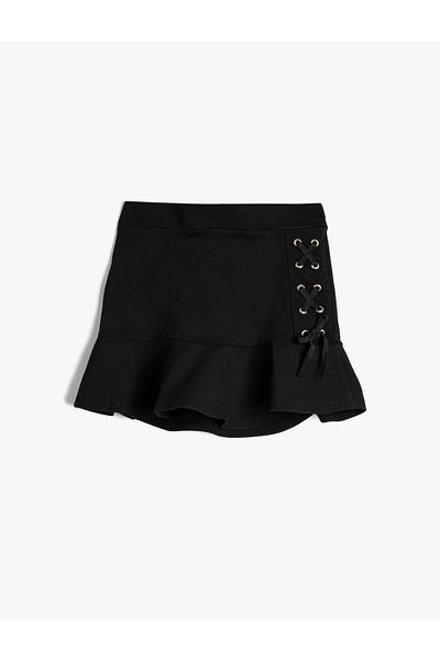 Koton Viscose Fabric Mini Skirt - Skinny Fit and Flounce
