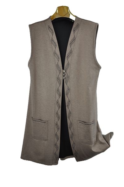 elma abone New Season Ecrin 3 Button Long Vest