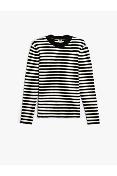 Koton Pulover cu mâneci lungi și decolteu cu mânecă lungă - Amestecul vâscos