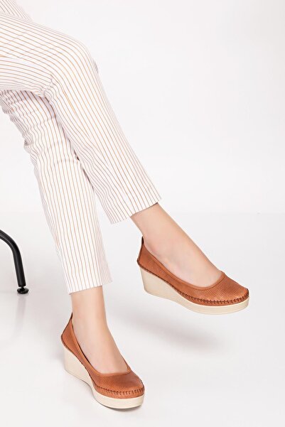 ARTI ARTI AYAKKABI Plus-plus014-14150-5 حذاء نسائي من الجلد الطبيعي بلون أسمر