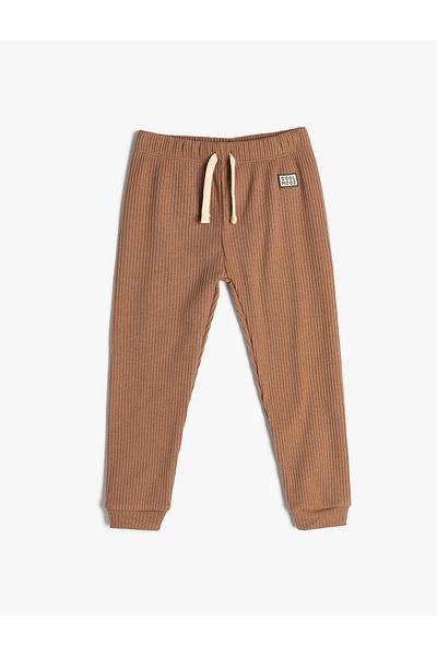 Koton Pantaloni de trening de bază texturați - Design cu talie legată