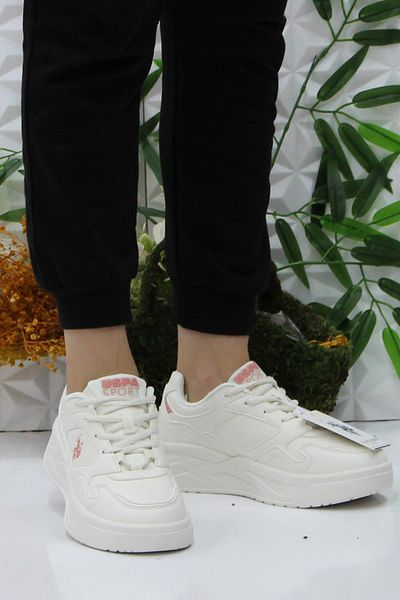 U.S. Polo Assn. Us Polo Assn. Martha White Powder Comfortable Original Product Women's Sports Shoes