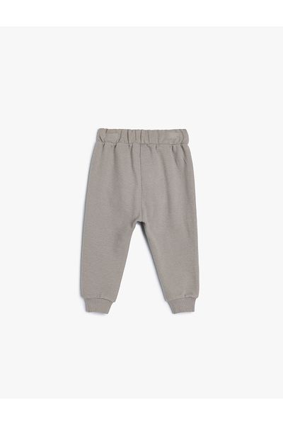Koton Kangaroo Pocketed Basic Jogger Sweatpants - Waist Tied