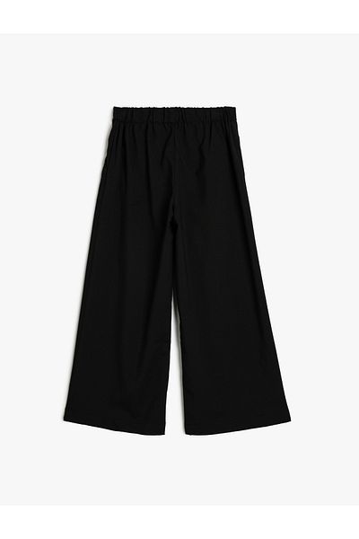 Koton Pantaloni cu talie elastică cu picioare late