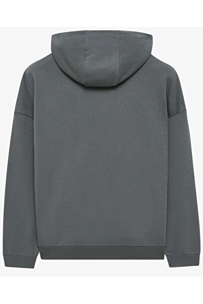 SKECHERS M Essential Hoodie Sweatshirt S242110 Men's Hooded Sweatshirt Gray