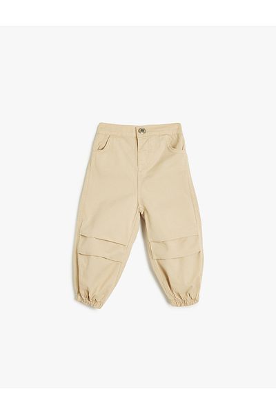 Koton Cotton Parachute Jogger Pants - Pocketed