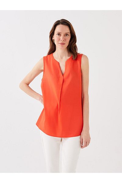 LC Waikiki LCWAIKIKI Classic Women's Leakage Collar Straight Blouse