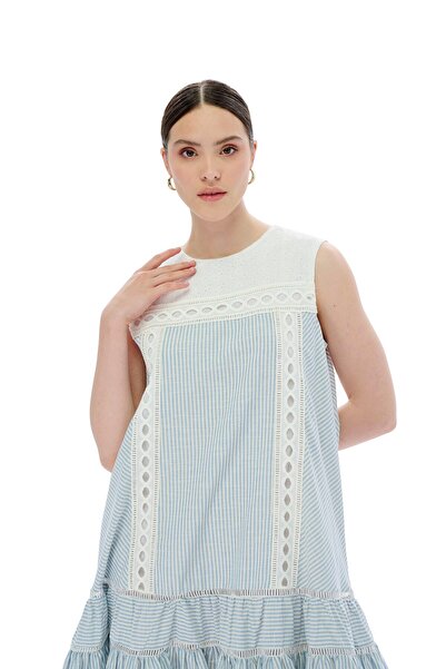 miha Hicran Önal SHORT TUNIC Blue