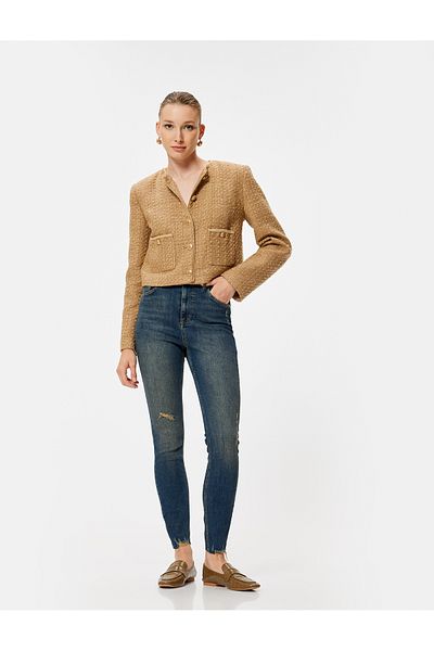 Koton Skinny-Jeans mit hoher Taille – Carmen Skinny Jeans