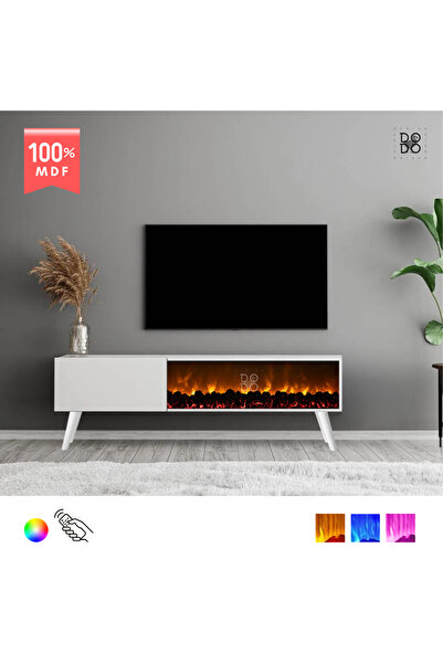 Dodo İç Mimarlık & Mobilya MINI ROMA RENK MODLU ŞÖMİNELİ TV ÜNİTESİ 150 CM