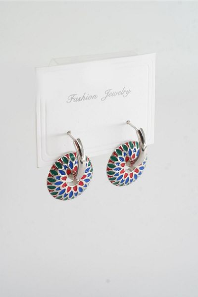 By Zeyna Aksesuar Vip Series Donut Model Women's Earrings - Zrk00586