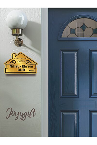 Joyygift Plexi Kapı Isimliği, Gold & Gümüş Kapı Numarası, Posta Kutusu Isimliği