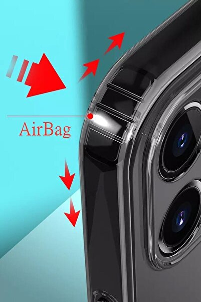 CEPSTOK Iphone 12 Uyumlu Kılıf Şeffaf 3d Kamera Lens Korumalı Silikon