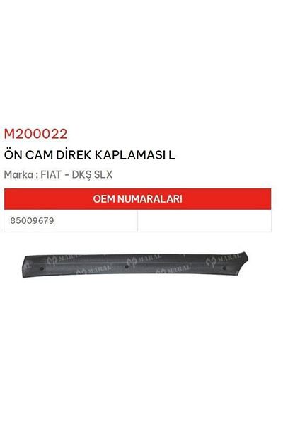 MARAL Front Left Dırek Glass Cover - Dks Slx
