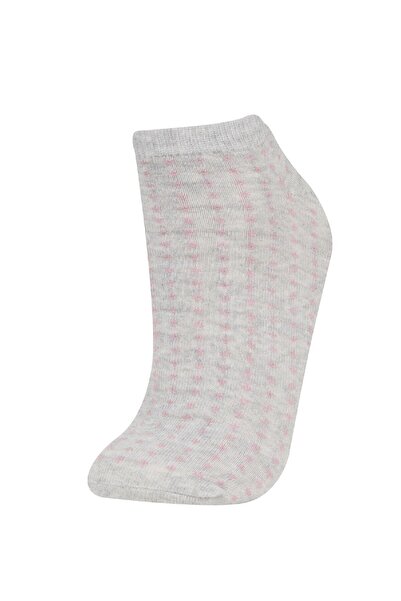 DeFacto Women's 5-Piece Cotton Booties Socks C6449Axns