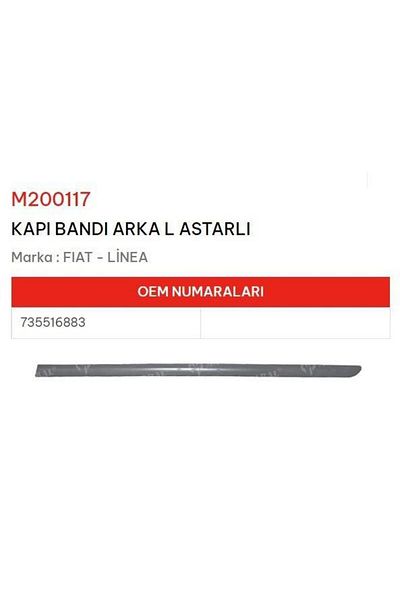 MARAL Arkadın Left Lined Door Band - Linea