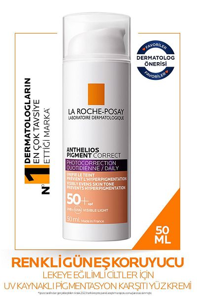 La Roche Posay 50 ml Spf Medium - Uv Source, Anti-Pigmentation, Protective Sun Cream