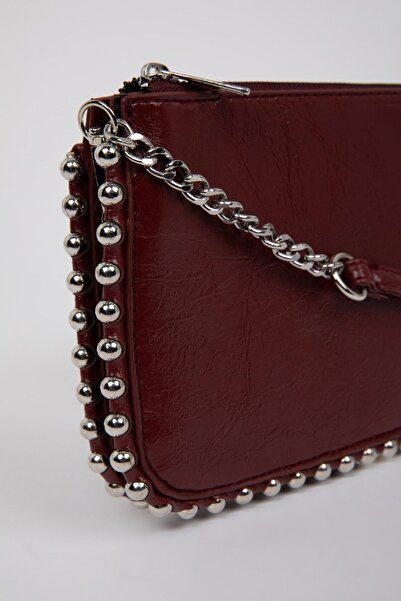 DeFacto Geantă de damă cu împrejmuire detaliată din piele artificială E0716axns