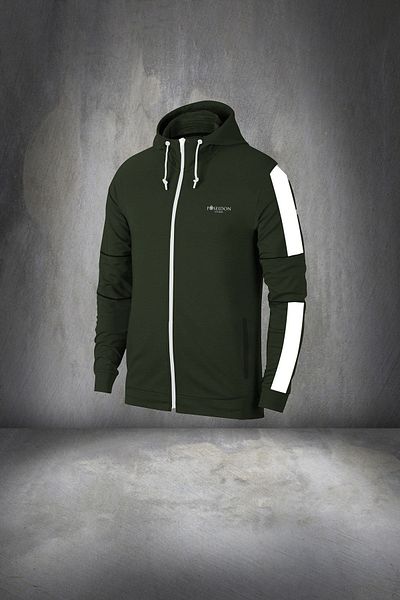 POSEIDON STORM Men's Khaki Athlete Training Set - Plus Size, Special Supra Combed Cotton, 4xl-10xl