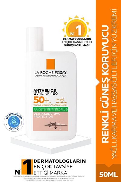 La Roche Posay Colored Sunscreen - Against Skin Aging and Blemish Appearance, Spf50 50 ml Passi.3615