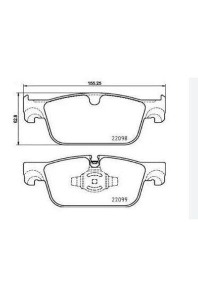 İthal Volvo S60 Iii S90 Iii V60 Cross Country Iii Brake Pad - Compatible Gdb2221