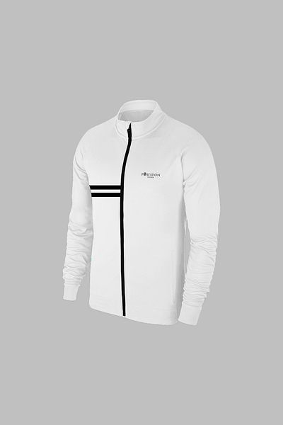 POSEIDON STORM New Series Large Size Men's White Special Supra Combed Fabric Relaxed Fit Casual Athlete Training Tracksuit