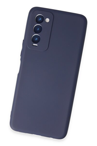 cepmoda Tecno Camon 18P Uyumlu İnce Esnek Soft Rubber Telefon Kılıfı - LACİVERT