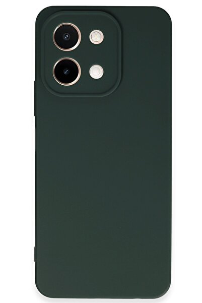 NewFace VİVO Y28 Uyumlu İnce Esnek Soft Silikon Telefon Kılıfı - KOYU YEŞİL