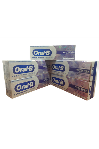 Oral-B معجون أسنان برو 3D White Advantageous Perfection - 75 مل × 5 قطع