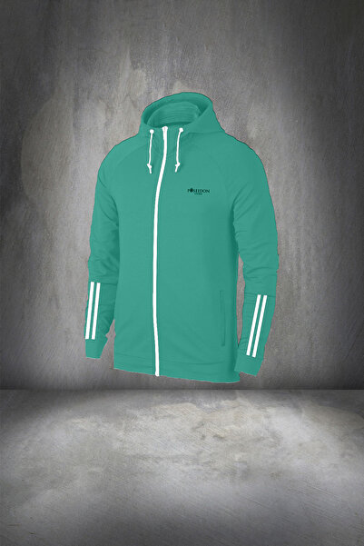 POSEIDON STORM Plus Size Men's Aqua Green Custom Supra Combed Cotton Custom Two Piece Athlete Training Set 4-10XL