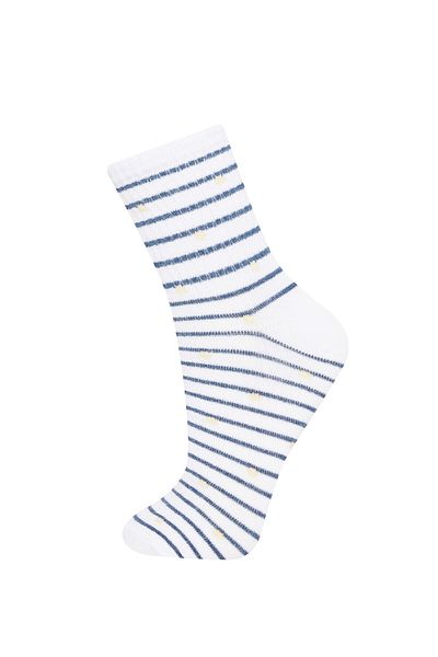 DeFacto Women's Comfortable Elastic 3-Piece Cotton Socks C6463Axns