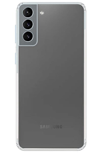 CEPSTOK Samsung Galaxy S21 5g Kılıf Şeffaf Kamera Korumalı Yumuşak Silikon