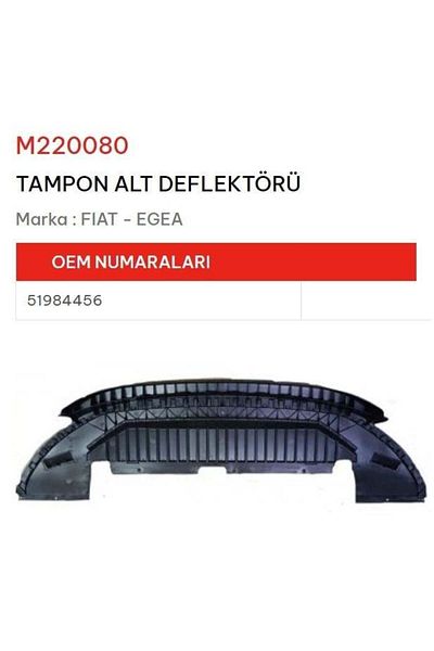 MARAL Egea Bumper Lower Deflector