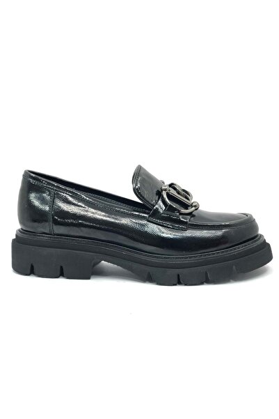 Greyder 72192 Дамски обувки Oxford Urban Leather Comfort Casual, черно-лачена кожа