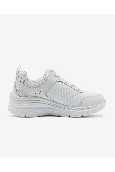 SKECHERS Pantofi sport albi pentru femei Fashion Fit - 896294 Tk Wsl