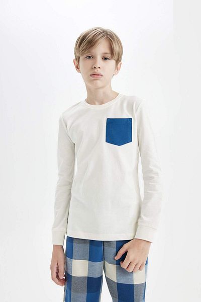 DeFacto Dfc - Boy's Regular Fit Long Sleeve Pajamas Set